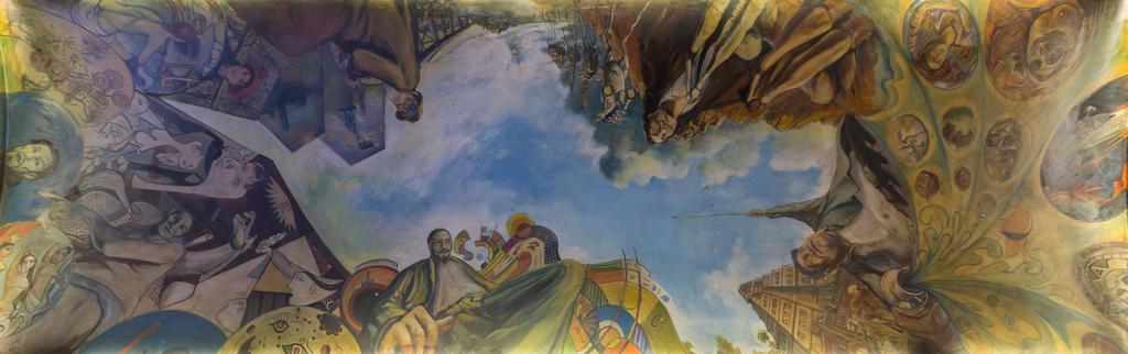 金宝套房酒店 墨西哥城 外观 照片 The ceiling of the nave
